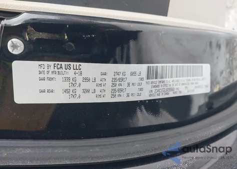 2018 Chrysler Pacifica Touring L Plus из США, поврежденный, VIN 2C4RC1EG2JR292669